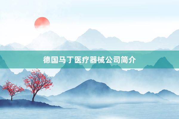 德国马丁医疗器械公司简介